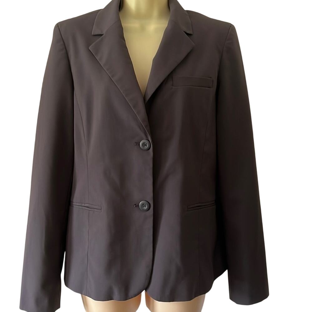 Attention Size 10 Gray Lined Blazer Jacket Office Professional Work